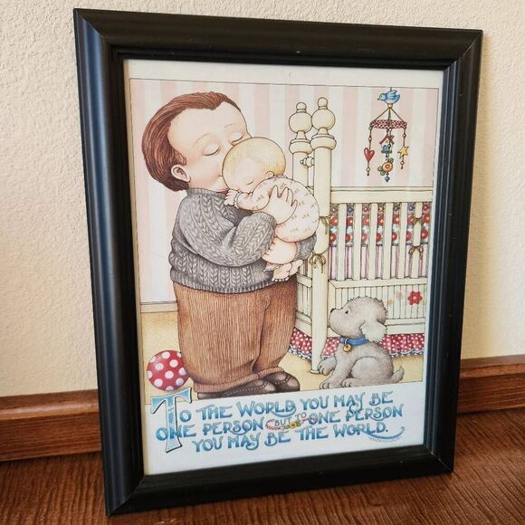 Mary Engelbreit set of 2 frames art prints 90s baby nursery wall decor - Picture 1 of 6
